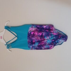 Gymnastics / dance suit purple & blue by CAPEZIO